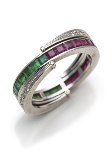 <b>Farbstein - Brillantring</b>