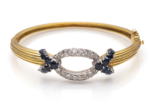 <b>Diamant Saphir Armreif</b>