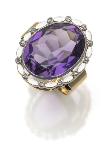 <b>Großer Amethyst-Ring</b>