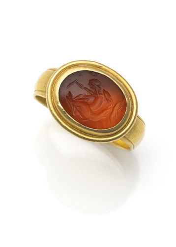 <b>Ring mit Carneol-Intaglio</b>