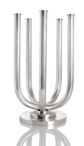 <b>Prunkvoller sechsflammiger Silber Kerzenleuchter Nr. 751</b>