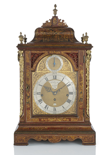 <b>Bracket Clock mit Chinoiseriedekor</b>