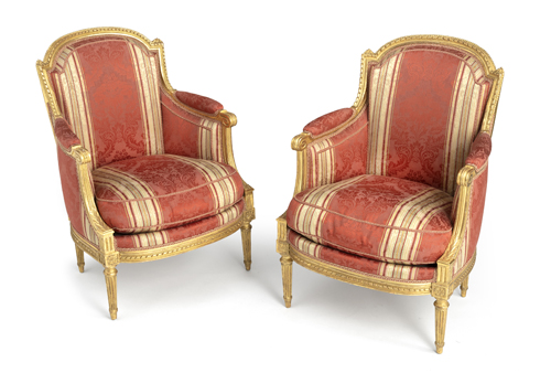 <b>Paar Louis XVI Bergèren</b>