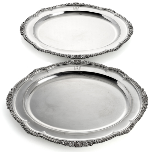 <b>Paar Regency Silber Platten</b>