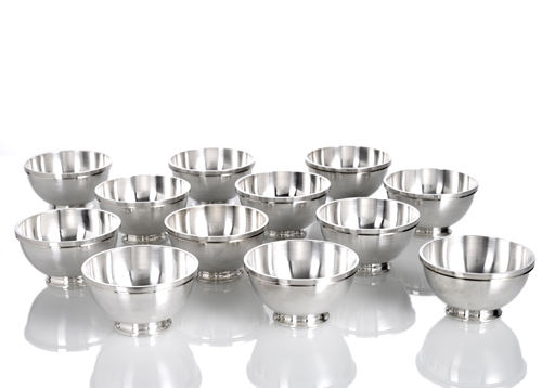 <b>Set von 12 Fingerschalen Pyramid 600</b>