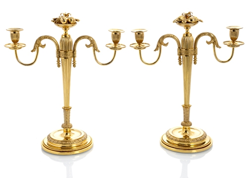 <b>Paar außergewöhnliche Kerzenleuchter</b>