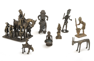 <b>Konvolut Gelbgussfiguren</b>