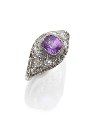 <b>Saphir - Diamant Ring</b>
