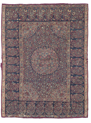 <b>Feiner Schal mit 'Mille Fleur'-Dekor</b>