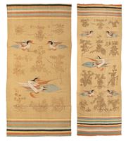 <b>TWO WALL HANGINGS DEPICTING DUCKS</b>