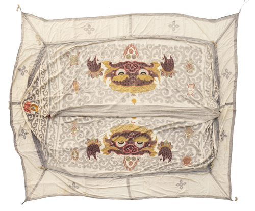 <b>A LARGE APPLIQUÉ COTTON TENT</b>