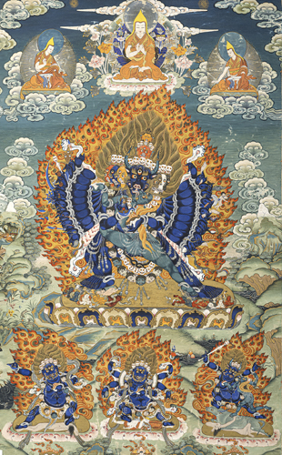 <b>A FINE THANGKA OF THE VAJRABHAIARAVA</b>