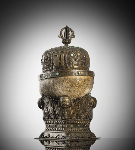 <b>A METAL AND SKULL KAPALA</b>