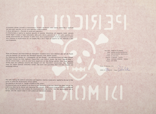 <b>Pistoletto, Michelangelo</b>