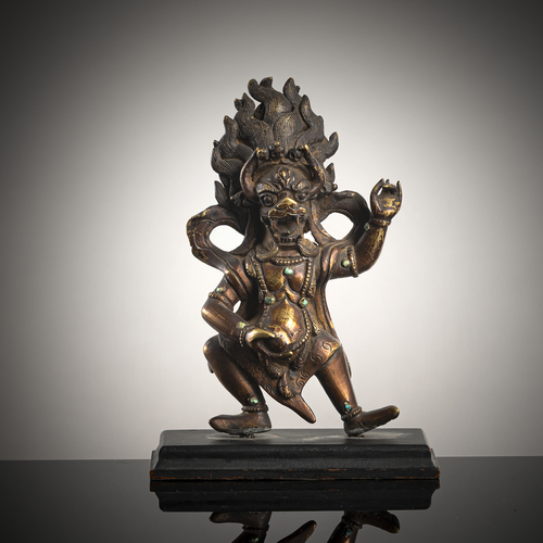 <b>BRONZEFIGUR DES YAMA</b> <b>BRONZEFIGUR DES YAMA</b>
