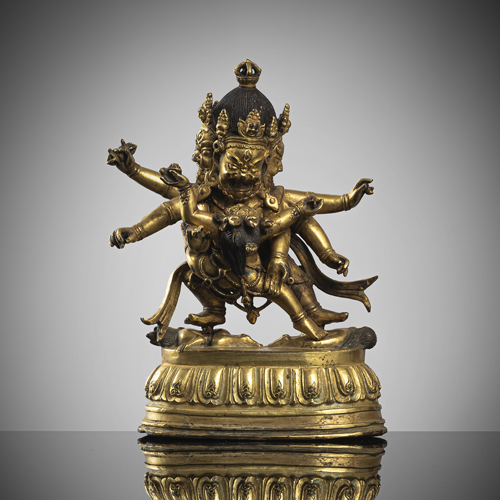 <b>A gilt-bronze of Mahacakra Vajrapani</b>