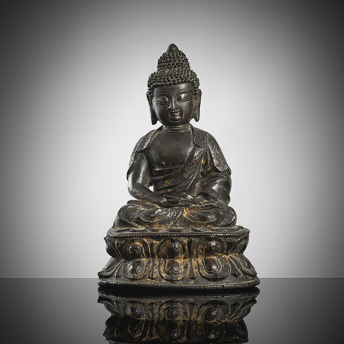 <b>A bronze of Buddha Shakyamuni</b>