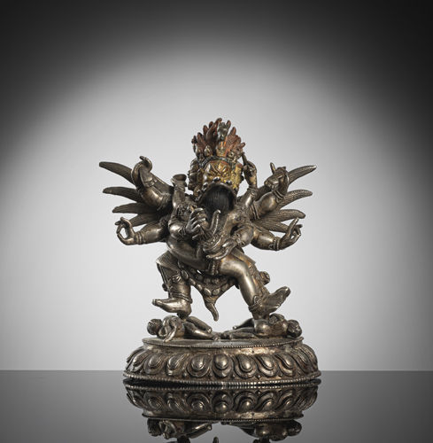 <b>A silvered figure of Hayagriva</b>