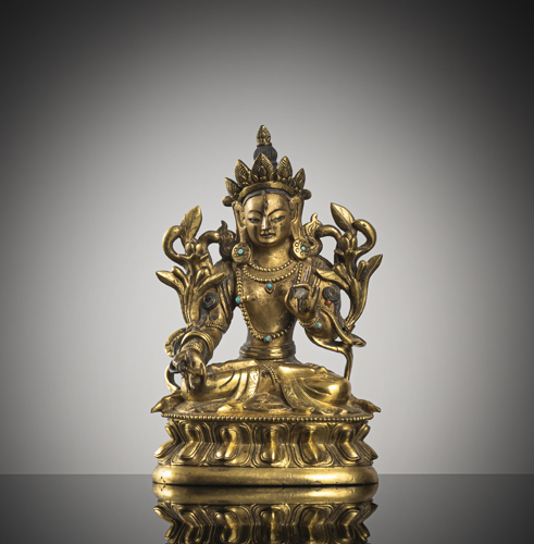 <b>A gilt-bronze of Sitatara</b>