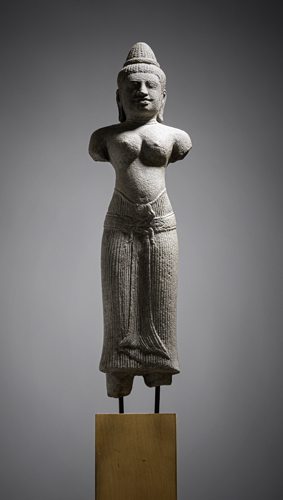 <b>A SANDSTONE FIGURE OF UMA</b>