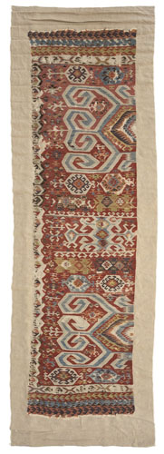 <b>Bahn eines zweibahnigen Schlitz-Kelims</b>