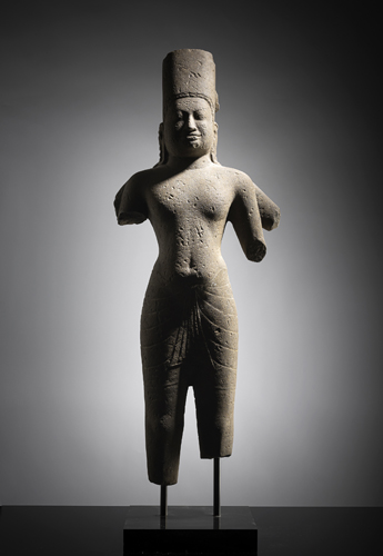 <b>A sandstone statue of Vishnu</b>