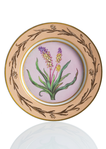 <b>Teller mit Hyacinthen Dekor</b>