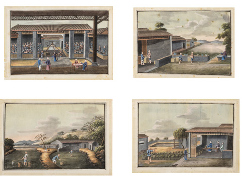 <b>A set of twelve China trade 