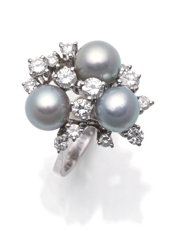 <b>Brillant Perlen Ring</b>