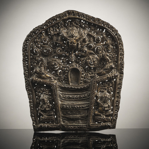 <b>AN EMBOSSED COPPER MANDORLA</b>