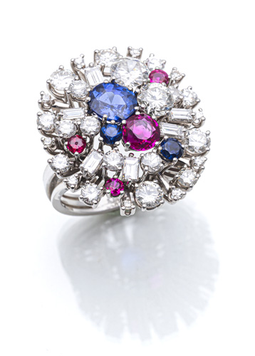 <b>Diamant Farbstein Ring</b>