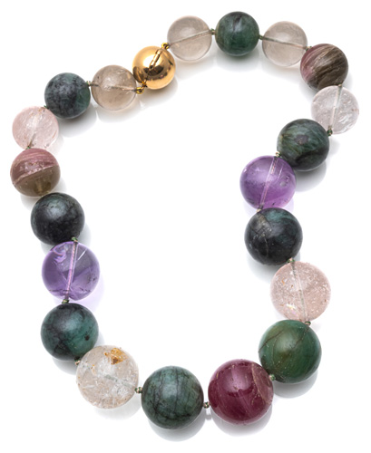 <b>GÜNTER KRAUSS Farbstein Collier</b>