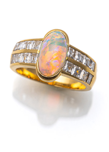 <b>Diamant Opal Ring</b>