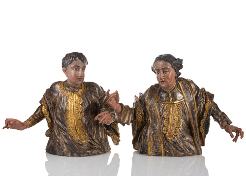 <b>Büstenpaar zweier Kleriker</b>