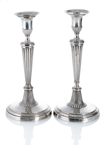 <b>Paar Silberleuchter</b>