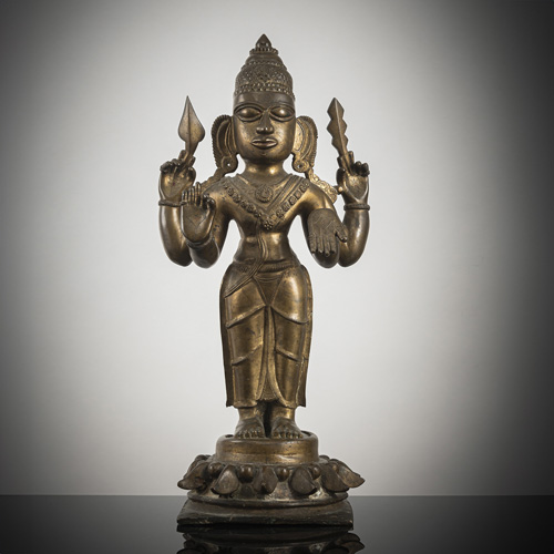 <b>A large bronze of the standing Shiva</b>