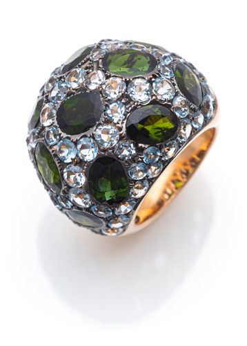 <b>Farbedelstein Ring</b>