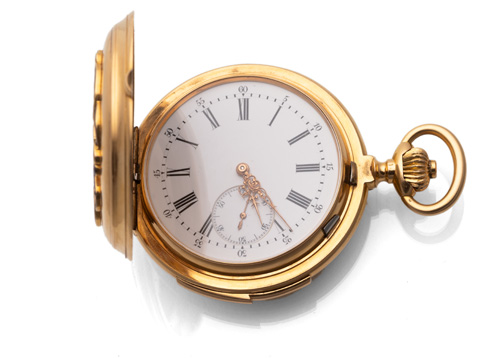 <b>Feine Herren-Savonette mit Minuten-Repetition</b>