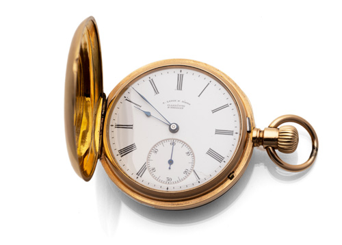 <b>Feine Savonette-Taschenuhr</b>