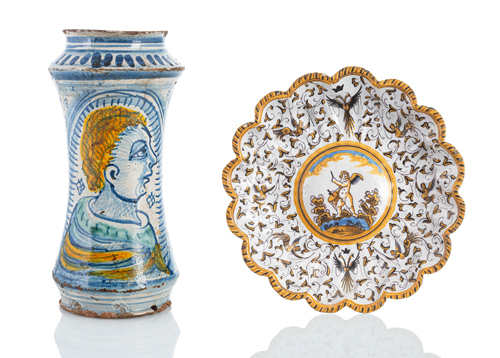 <b>Albarello mit Möchsmotiv</b>