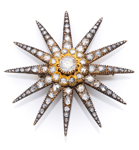 <b>Prächtige Belle Époque Sternbrosche</b>