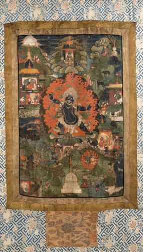 <b>A THANGKA DEPICTING VAJRAPANI</b>