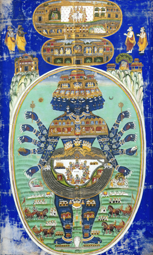 <b>A PAINTING DEPICTING PROBABLY KRISHNA</b>