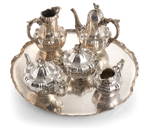 <b>Kaffee- und Tee-Silberservice</b>