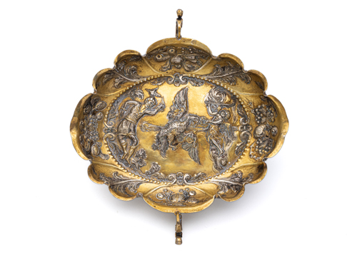 <b>Frühe Danziger Vermeil Wein-Schale</b>