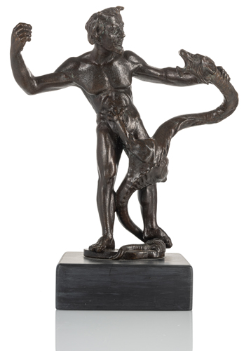 <b>Satyr im Kampf mit einem Drachen</b>