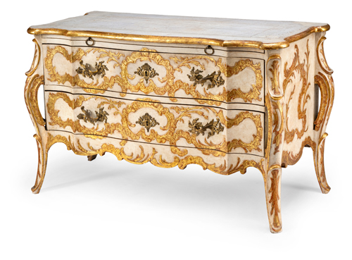<b>Bedeutende Rokoko-Kommode</b>