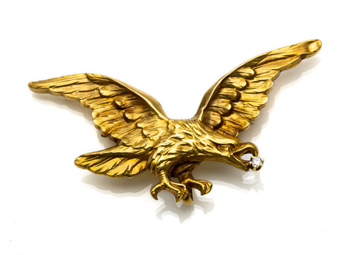 <b>Vintage Adler-Brosche</b>