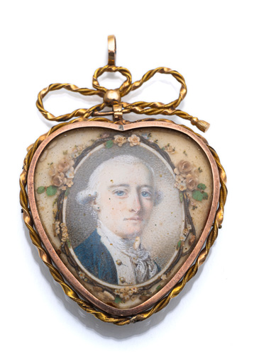 <b>Klassizistisches Liebes-Medaillon</b>