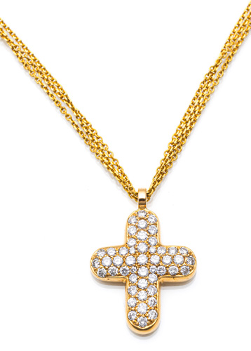 <b>BRILLIANT CROSS PENDANT NECKLACE</b> <b>BRILLIANT CROSS PENDANT NECKLACE</b>